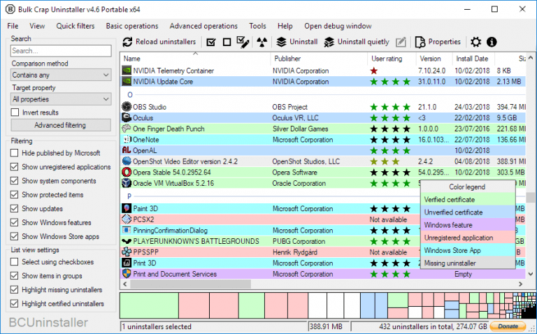 Bulk Crap Uninstaller