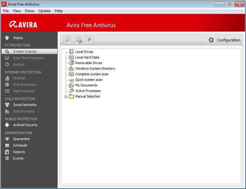 Avira Free Antivirus voor Windows